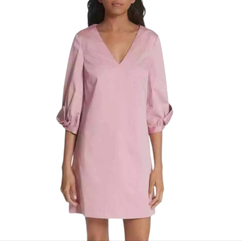Ted Baker Nwot London Solyane Dusty Rose Pink  Bow Cuff Shift Dress
